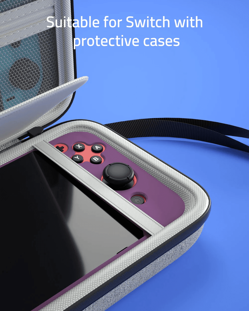 Syntech - Hard Carrying Case for Switch/Switch OLED (Grey) - Image 9