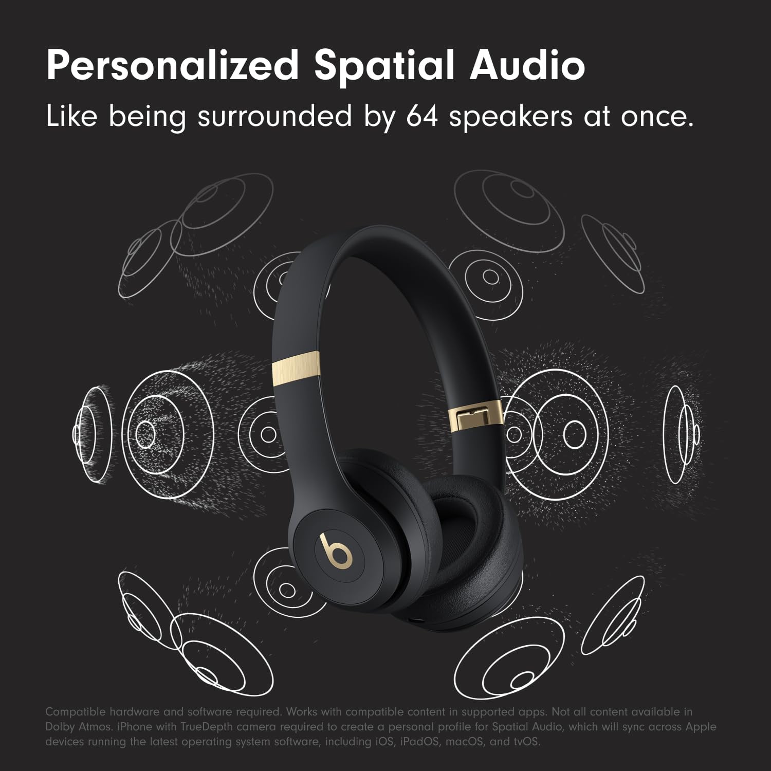 Beats Solo 4 - Black & Gold (Parallel Import) - Image 2