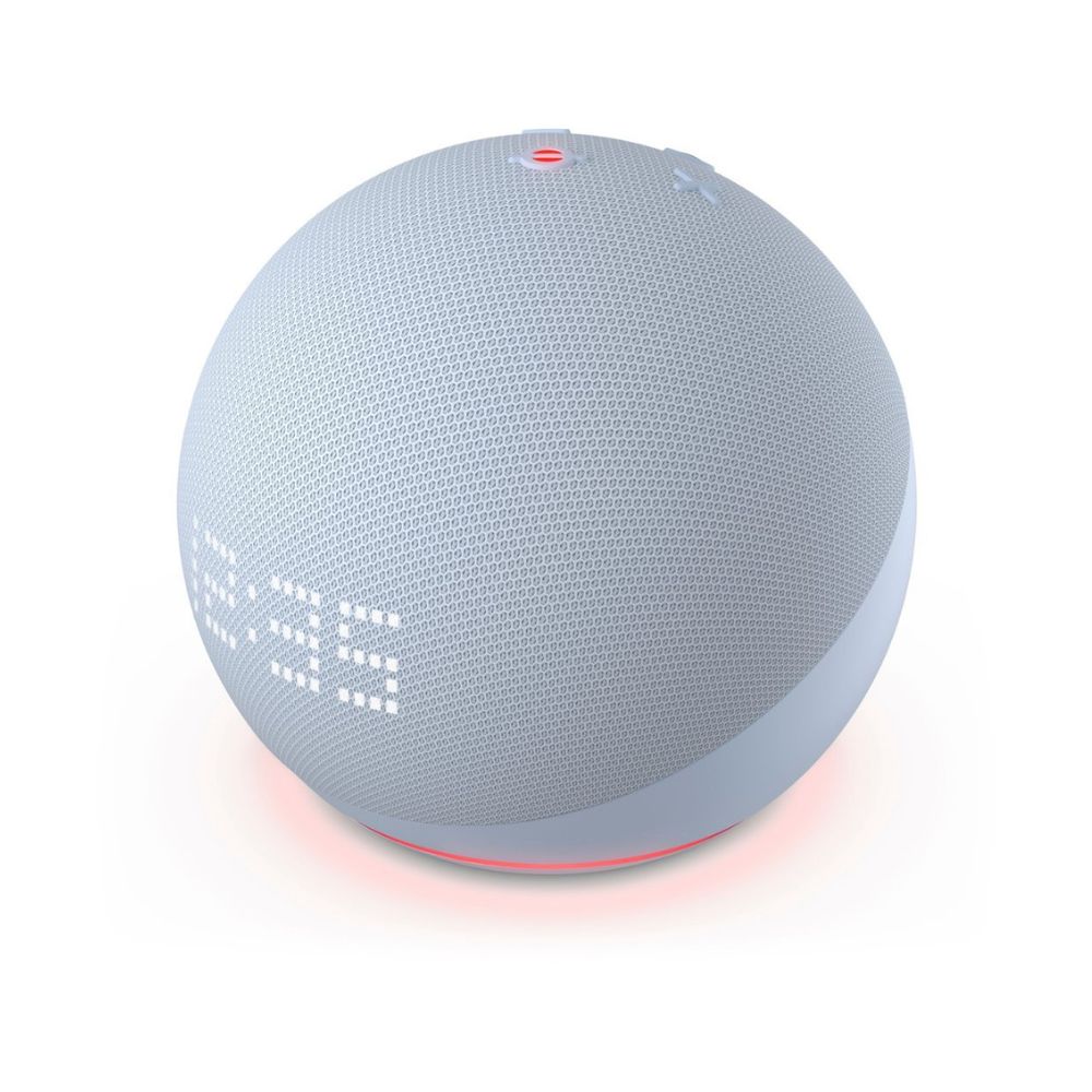 Amazon - Echo Dot 5th Gen with Clock - Cloud Blue (Parallel