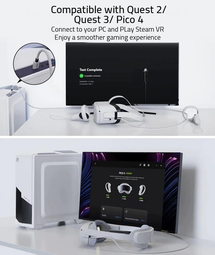 Syntech - Link Cable for Oculus/PC/Steam VR (3m) - Image 2