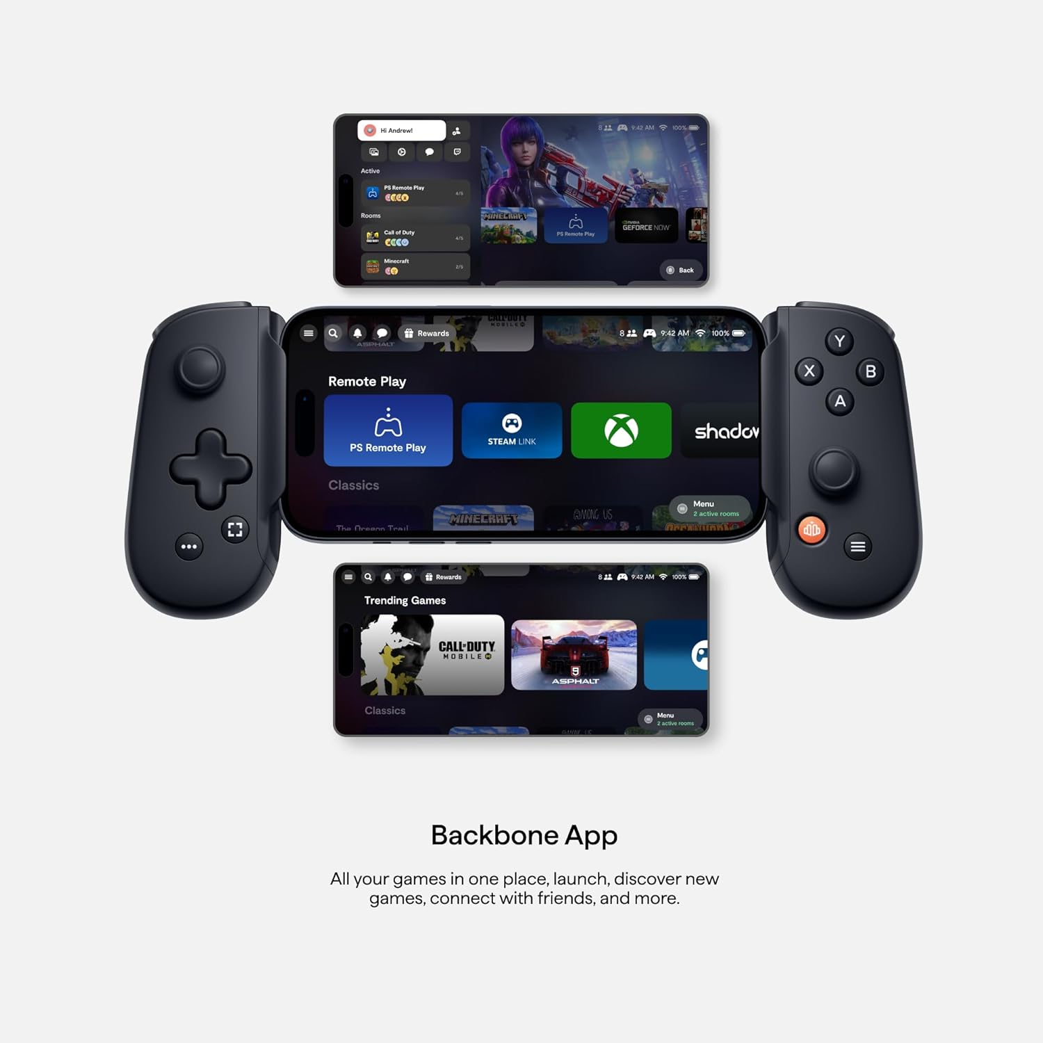 Backbone One V2 Controller (USB-C) Android or iPhone - Black